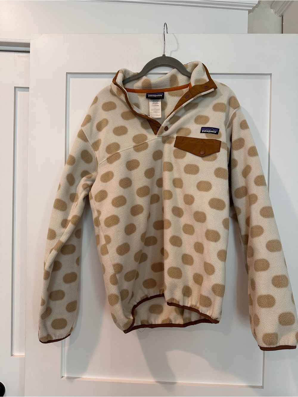 Patagonia Synchilla' Beige Dot Fleece Pullover